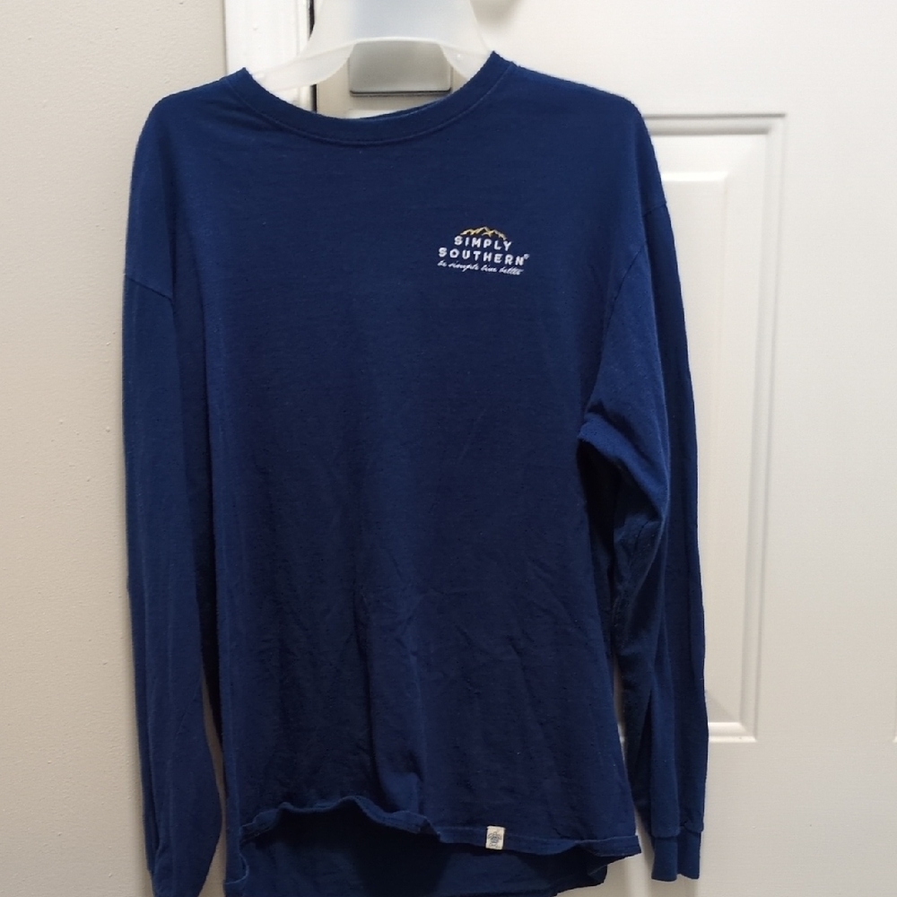 Simply Southern Blue Long Sleeve Shirt